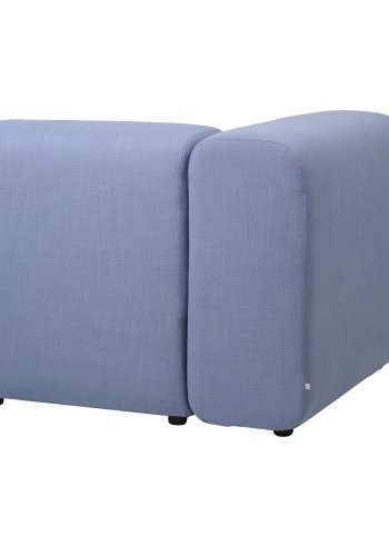 BROSTE COPENHAGEN Lagoon-Modul rechte Ecke - hellblauer Stoff
