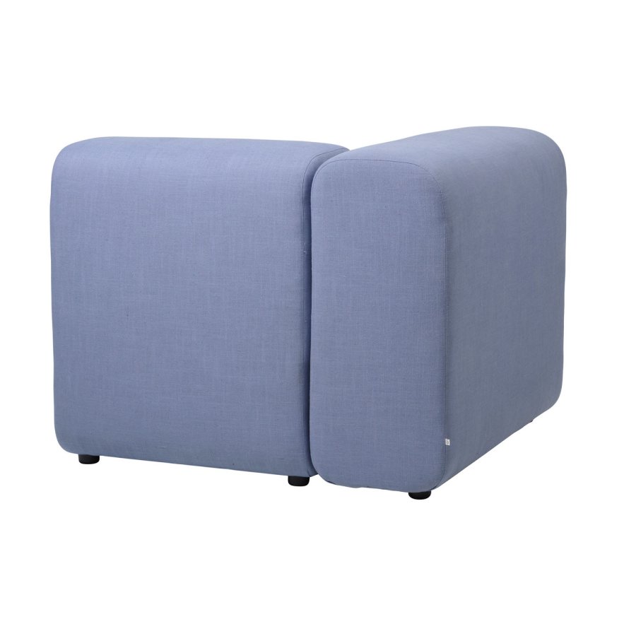 BROSTE COPENHAGEN Lagoon-Modul rechte Ecke - hellblauer Stoff