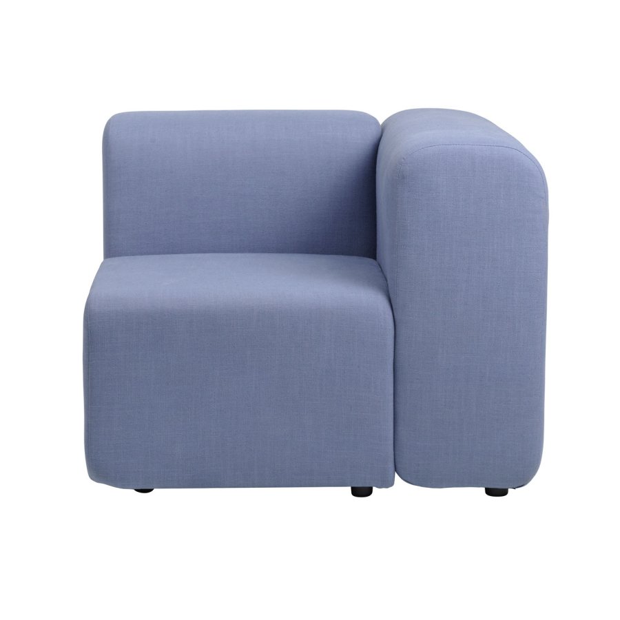 BROSTE COPENHAGEN Lagoon-Modul linke Ecke - hellblauer Stoff