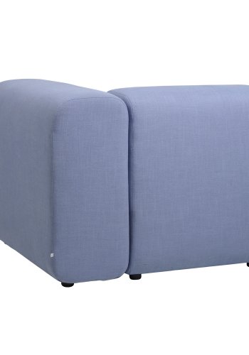 BROSTE COPENHAGEN Lagoon-Modul linke Ecke - hellblauer Stoff