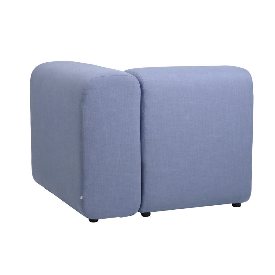 BROSTE COPENHAGEN Lagoon-Modul linke Ecke - hellblauer Stoff