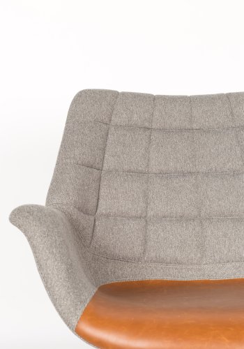 ZUIVER Doulton Lounge stol vintage brun