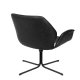 ZUIVER Nikki lenestol, med armlener - sort PU og stl