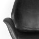 ZUIVER Nikki lenestol, med armlener - sort PU og stl