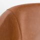 ZUIVER Feston lenestol, med armlener - brun PU og stl
