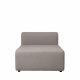 BROSTE COPENHAGEN Lagoon modulares Sofa Chaiselongue - Latte Stoff