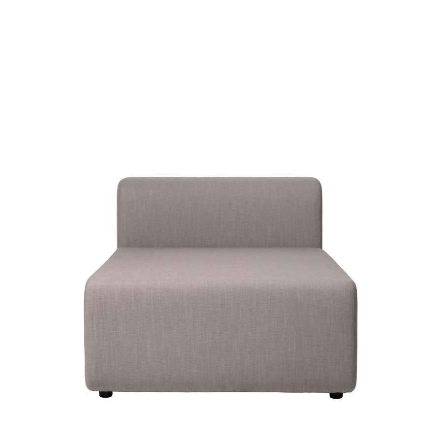 BROSTE COPENHAGEN Lagoon modulares Sofa Chaiselongue - Latte Stoff