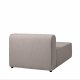 BROSTE COPENHAGEN Lagoon modulares Sofa Chaiselongue - Latte Stoff