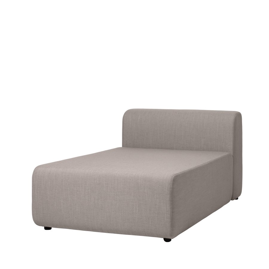 BROSTE COPENHAGEN Lagoon modulares Sofa Chaiselongue - Latte Stoff