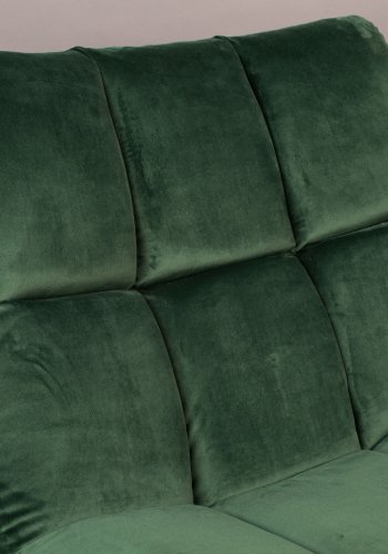 DUTCHBONE Bar loungestol - grnt flyelsstoff og sort stl