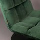 DUTCHBONE Bar loungestol - grnt flyelsstoff og sort stl