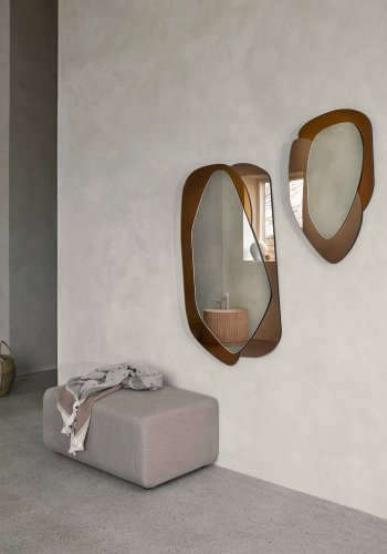 BROSTE COPENHAGEN Lagoon modularer Sofa-Pouf – Latte-Stoff