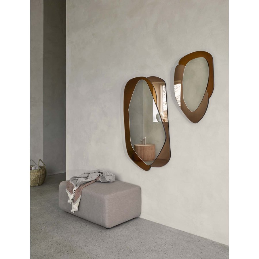 BROSTE COPENHAGEN Lagoon modularer Sofa-Pouf – Latte-Stoff