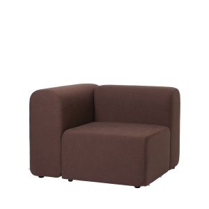 BROSTE COPENHAGEN Lagoon modulsofa hjre hjrnedel - brun stof