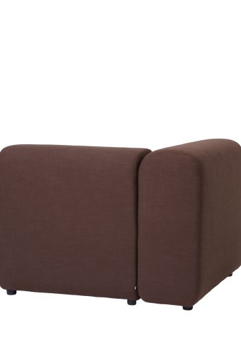 BROSTE COPENHAGEN Lagoon Modulsofa rechter Eckabschnitt - brauner Stoff