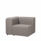 BROSTE COPENHAGEN Lagoon Modulsofa rechter Eckabschnitt - Latte-Stoff