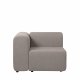 BROSTE COPENHAGEN Lagoon Modulsofa rechter Eckabschnitt - Latte-Stoff