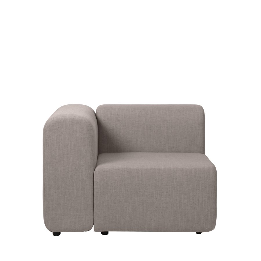 BROSTE COPENHAGEN Lagoon Modulsofa rechter Eckabschnitt - Latte-Stoff
