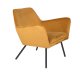 WHITE LABEL LIVING Bon loungestol, med armlener - gullflyel og metall