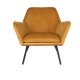 WHITE LABEL LIVING Bon loungestol, med armlener - gullflyel og metall