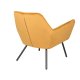 WHITE LABEL LIVING Bon loungestol, med armlener - gullflyel og metall