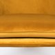 WHITE LABEL LIVING Bon loungestol, med armlener - gullflyel og metall
