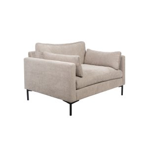 ZUIVER Summer Love Seat, med armstöd - beige polyester och stl
