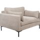 ZUIVER Summer Love Seat, med armlener - beige polyester og stl