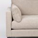 ZUIVER Summer Love Seat, med armlener - beige polyester og stl