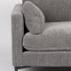ZUIVER Summer Love Seat, med armlener - antrasittgr polyester og stl