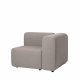 BROSTE COPENHAGEN Lagoon Modulsofa linker Eckabschnitt - Latte-Stoff 