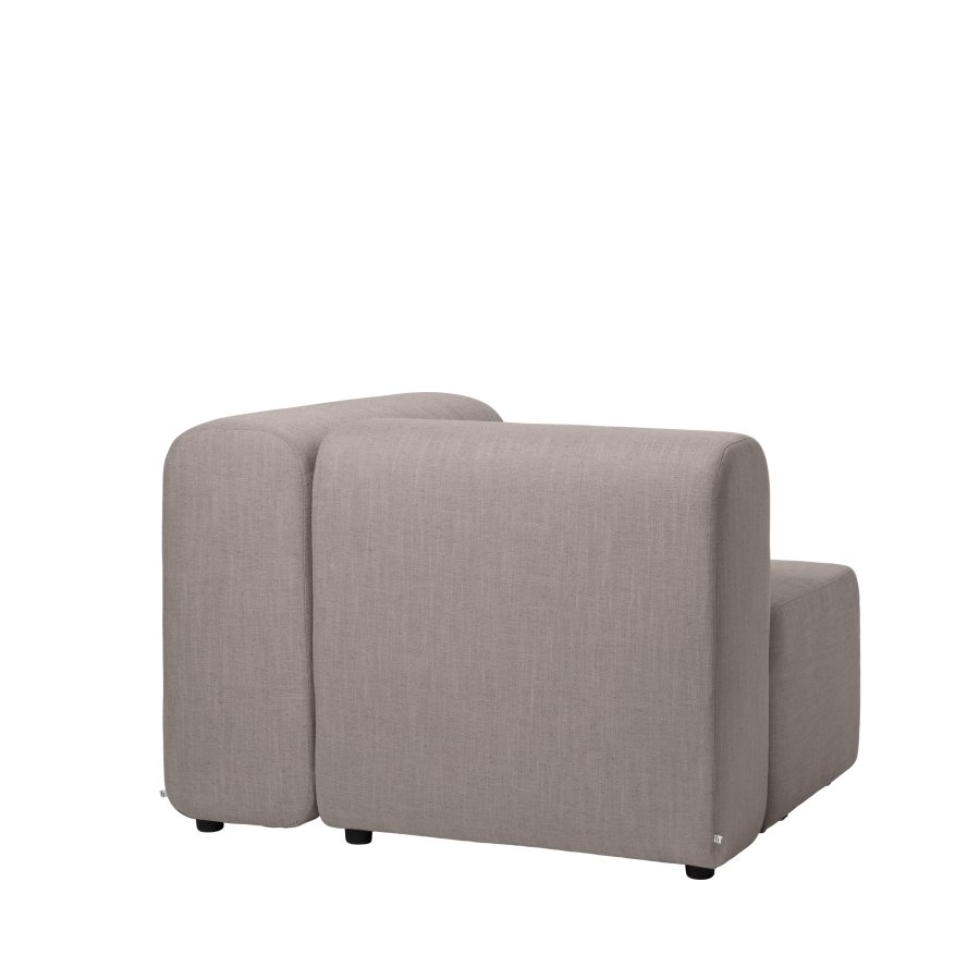 BROSTE COPENHAGEN Lagoon Modulsofa linker Eckabschnitt - Latte-Stoff 