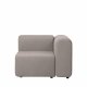 BROSTE COPENHAGEN Lagoon Modulsofa linker Eckabschnitt - Latte-Stoff 