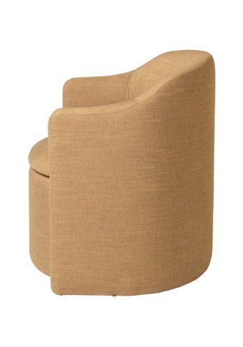 BROSTE COPENHAGEN Teichsessel, m. Armlehnen – ockerfarbener Stoff