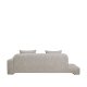 BROSTE COPENHAGEN Bay Chaiselongue, rechte Seite – beigefarbener Melange-Stoff