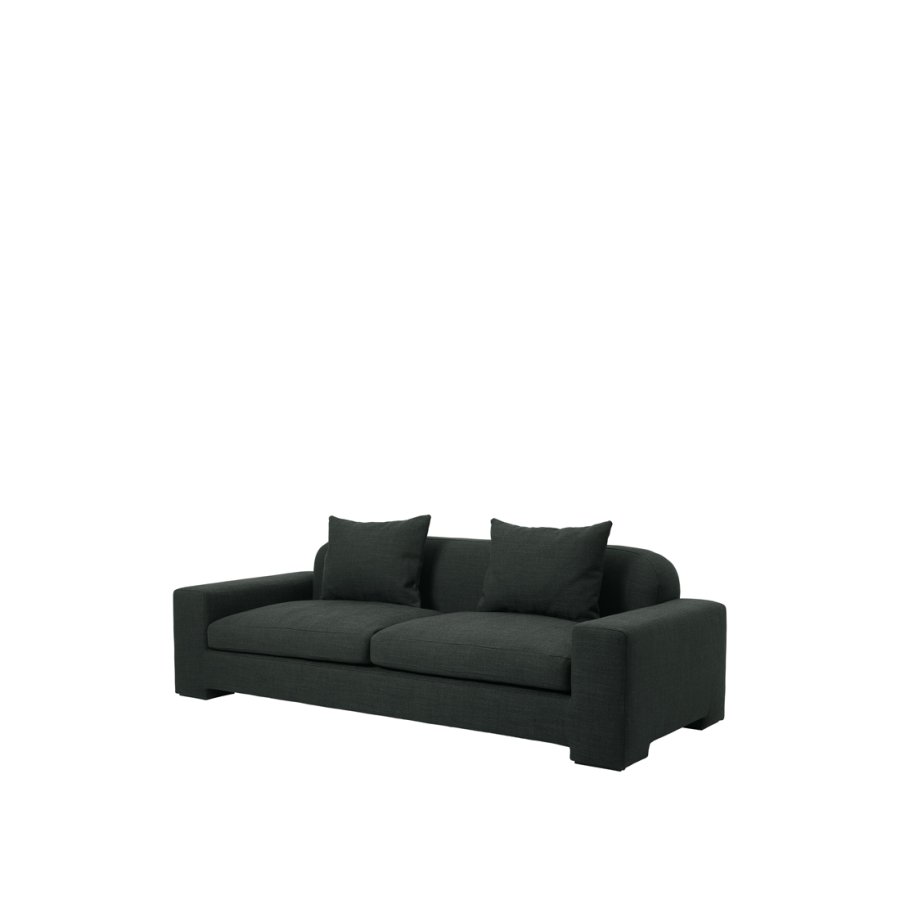 BROSTE COPENHAGEN Bay 3-Sitzer-Sofa – grün melierter Stoff