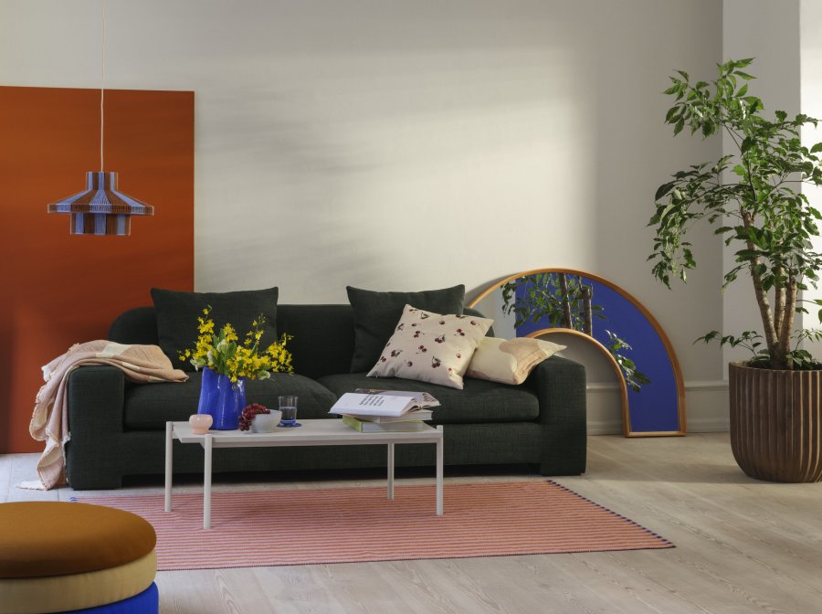 BROSTE COPENHAGEN Bay 3-Sitzer-Sofa – grün melierter Stoff