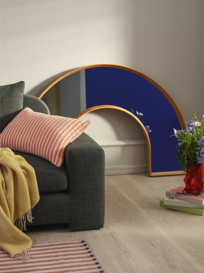 BROSTE COPENHAGEN Bay 3-Sitzer-Sofa – grün melierter Stoff