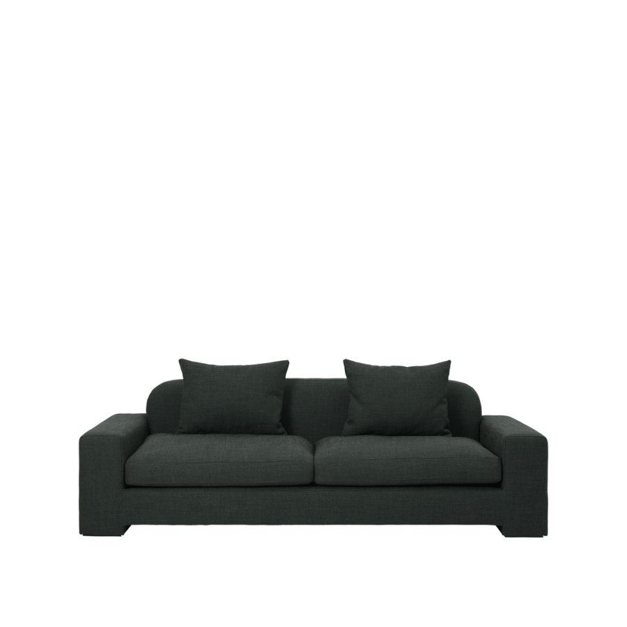 BROSTE COPENHAGEN Bay 3-Sitzer-Sofa – grün melierter Stoff