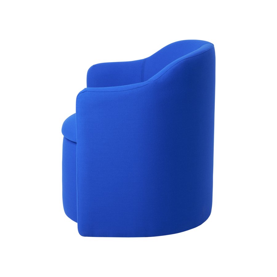 BROSTE COPENHAGEN Pond lenestol, m. armlener - bltt stoff