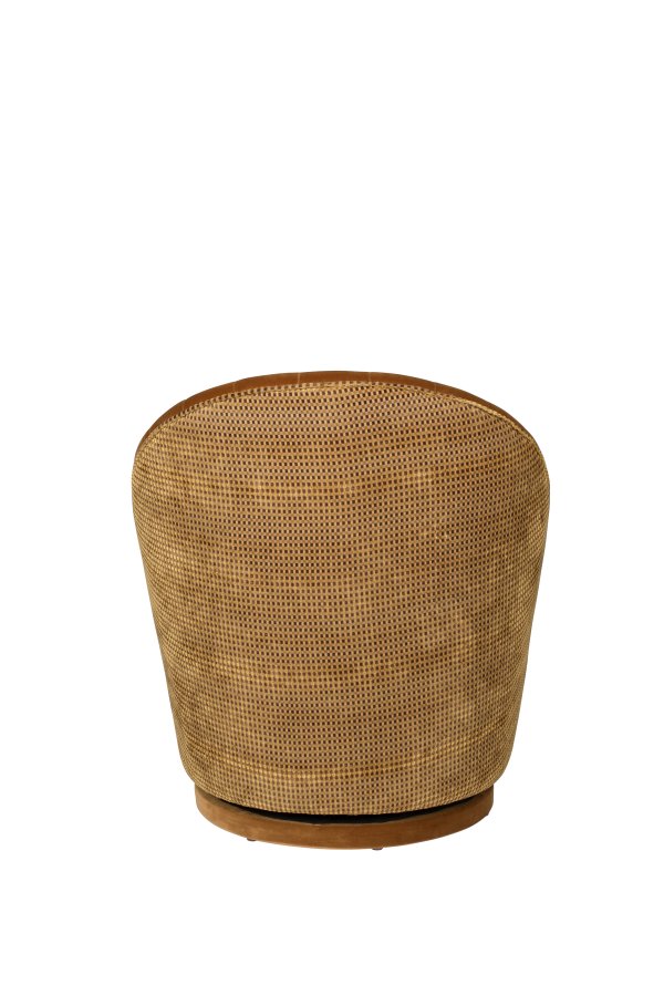 DUTCHBONE Madison Drehstuhl - orangefarbener Whiskey-Samtstoff