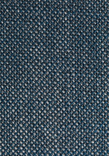 DUTCHBONE Waldo lenestol, med armlener - bl polyester og sort metall/eik