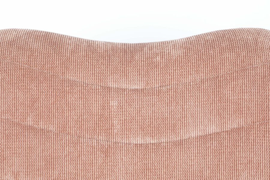 ZUIVER Bubba svingstol - rosa flyels polyester/nylon og stl