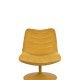 ZUIVER Bubba svingstol - okergul flyel polyester/nylon og stl