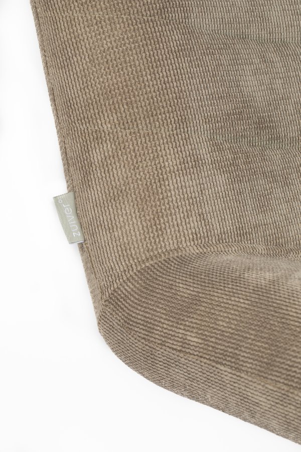 ZUIVER Bubba svingstol - beige flyel polyester/nylon og stl