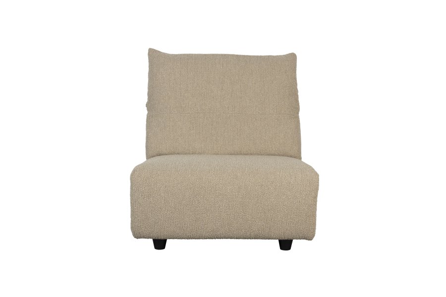 ZUIVER Wings Loveseat, med sammenleggbar hodesttte - karamellbrun polyester og plast