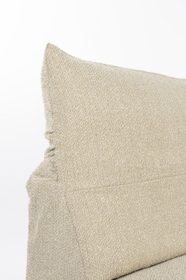 ZUIVER Wings Loveseat, med sammenleggbar hodesttte - karamellbrun polyester og plast