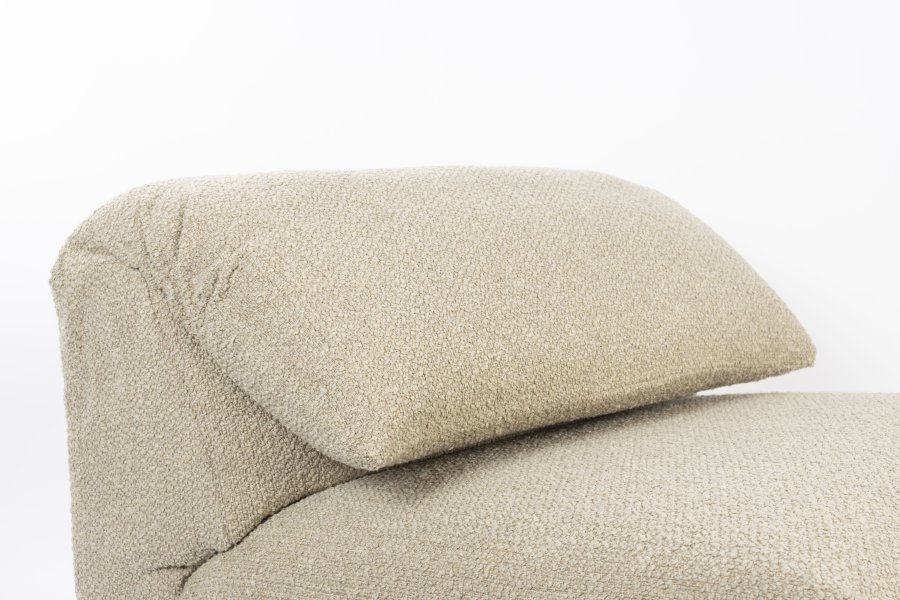 ZUIVER Wings Loveseat, med sammenleggbar hodesttte - karamellbrun polyester og plast