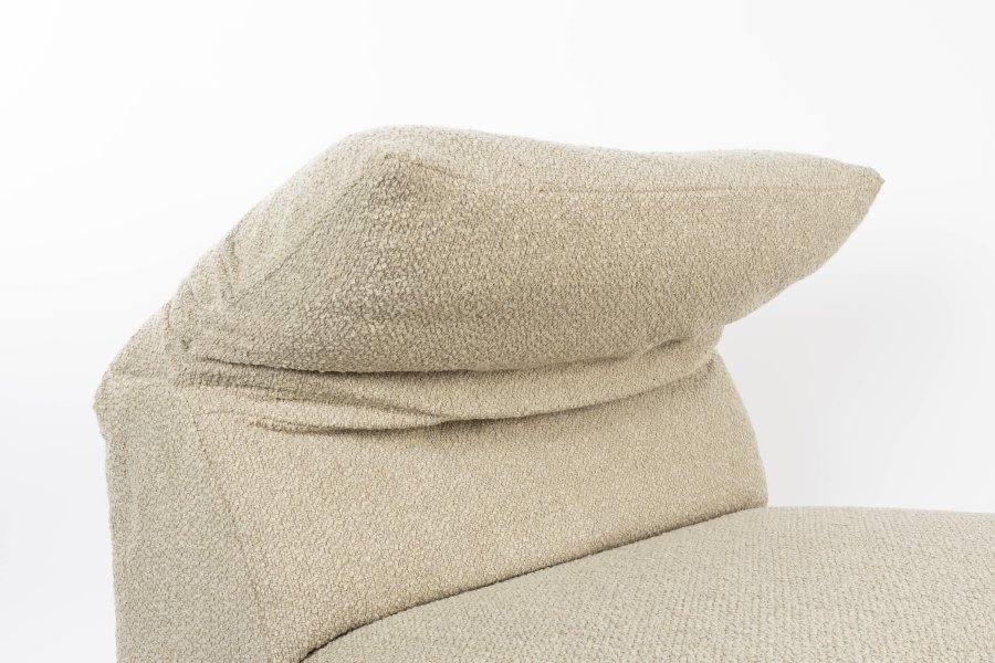 ZUIVER Wings Loveseat, med sammenleggbar hodesttte - karamellbrun polyester og plast