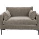 ZUIVER Summer Love Seat, med armlener - kaffe polyester og stl